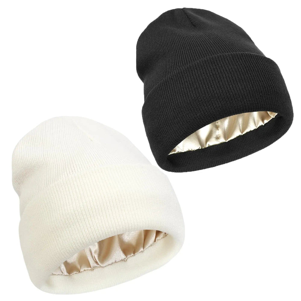 Satin Lined Winter Beanie