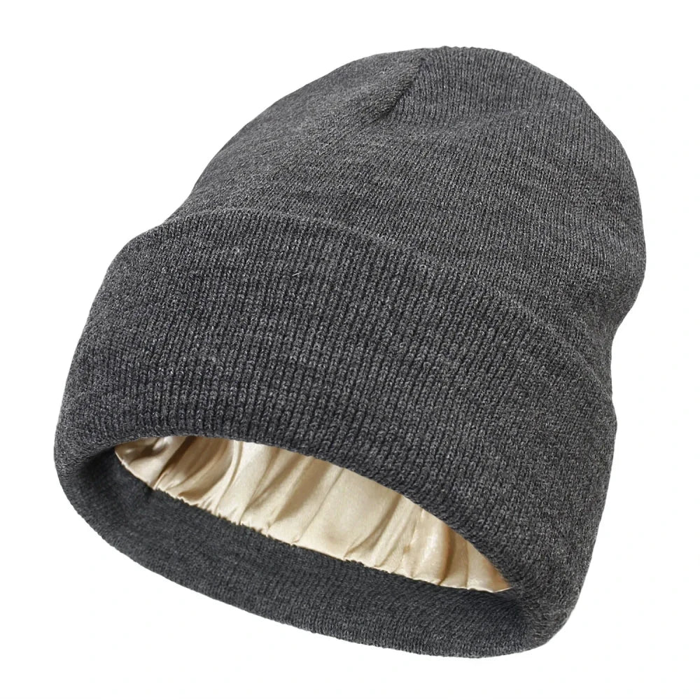 Satin Lined Winter Beanie
