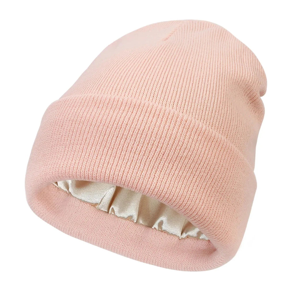 Satin Lined Winter Beanie