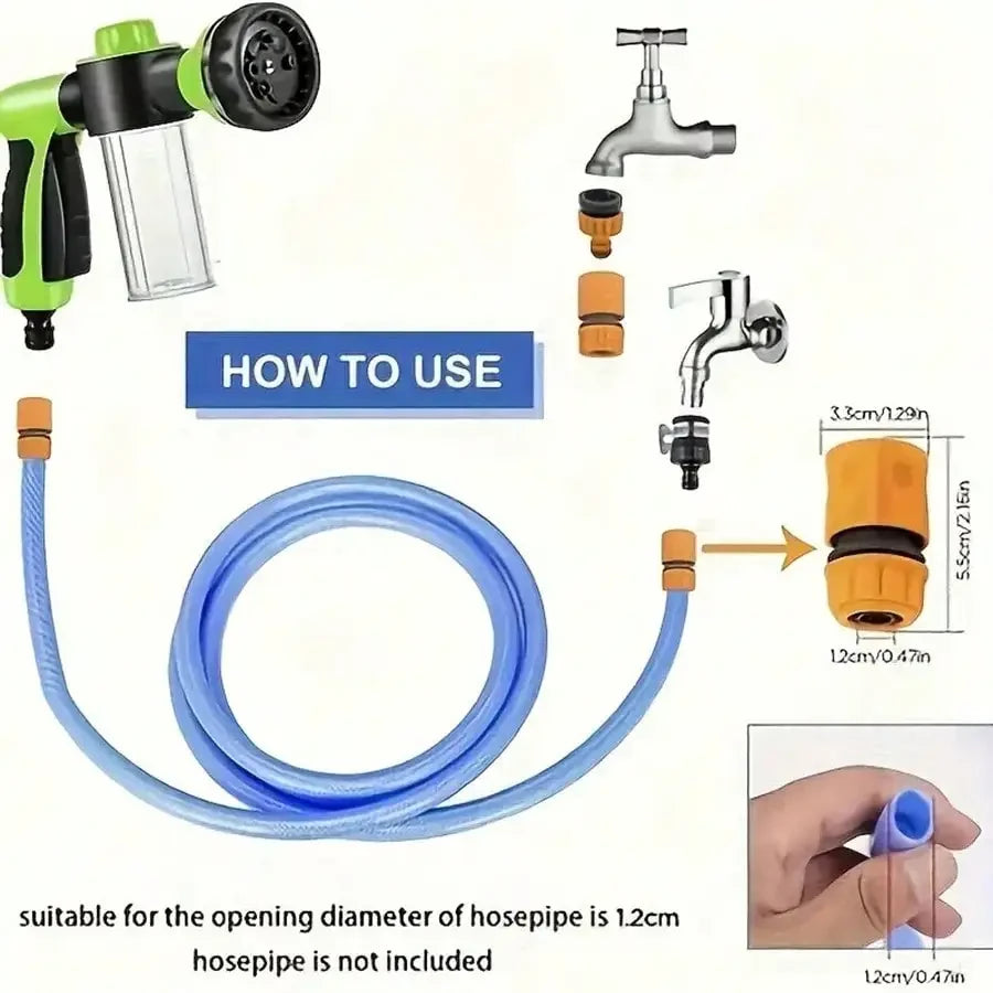 High-pressure Sprayer Nozzle Hose dog shower Gun 3 Mode Adjustable Pet Wash Cleaning bath Water Foam Soap Sprayer dog clean tool