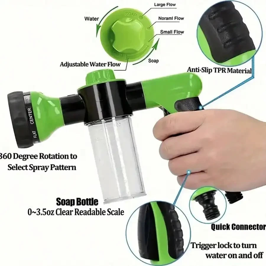 High-pressure Sprayer Nozzle Hose dog shower Gun 3 Mode Adjustable Pet Wash Cleaning bath Water Foam Soap Sprayer dog clean tool