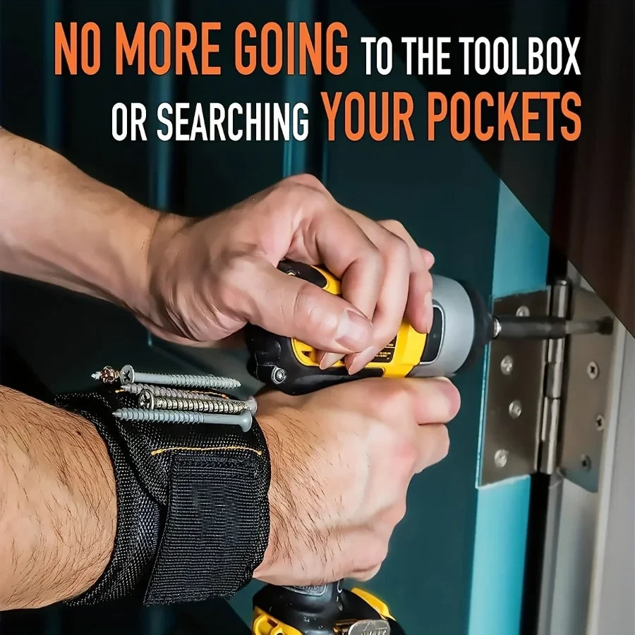 Magnetic Wristband for Holding Screws