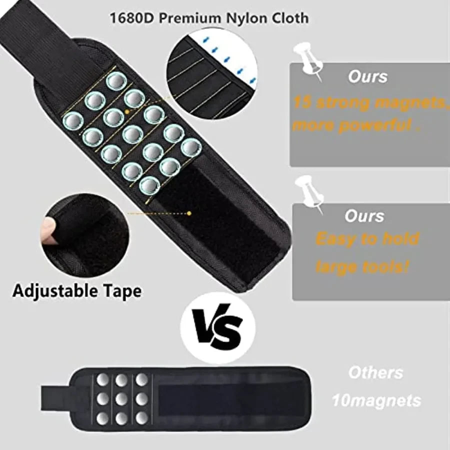 Magnetic Wristband for Holding Screws